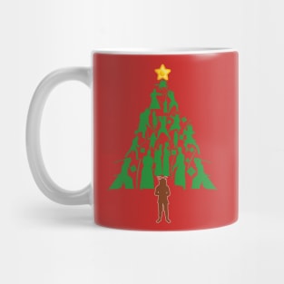 Samurai Warrior Christmas tree Mug